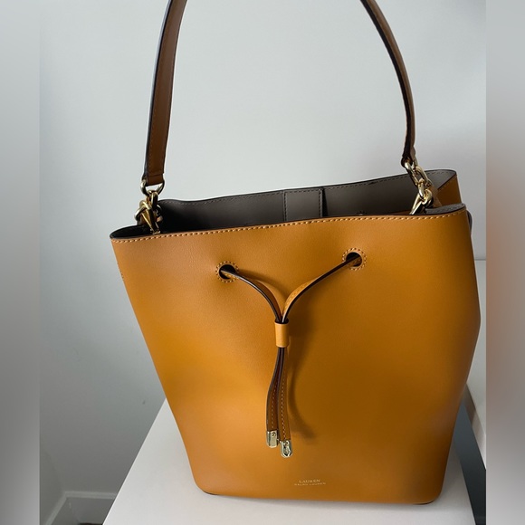 Ralph Lauren mustard color tote - Picture 1 of 5